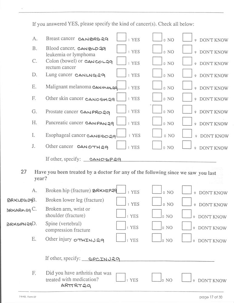 Record 29 Year 5 Medical & Perosnal History - page 17