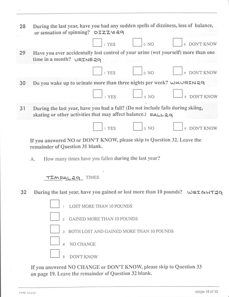 Record 29 Year 5 Medical & Perosnal History - page 18