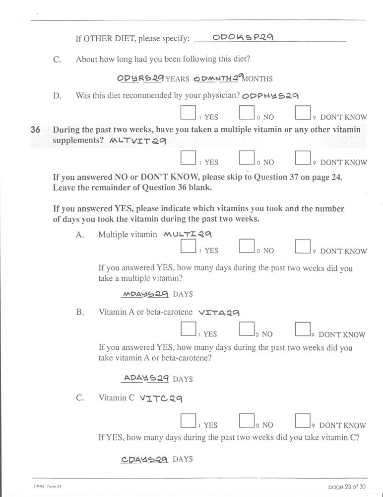 Record 29 Year 5 Medical & Perosnal History - page 23