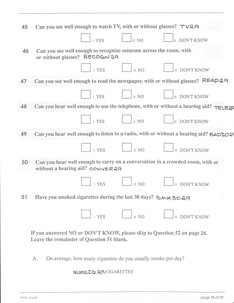 Record 29 Year 5 Medical & Perosnal History - page 25