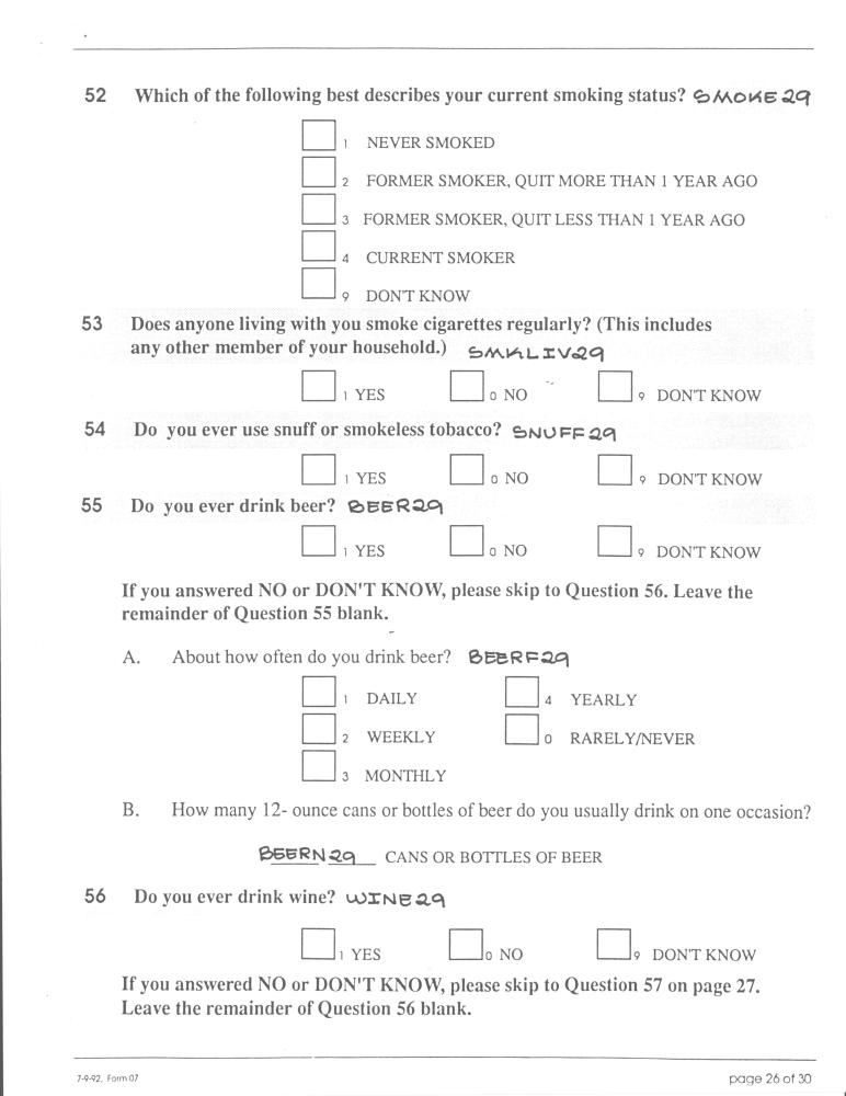 Record 29 Year 5 Medical & Perosnal History - page 26