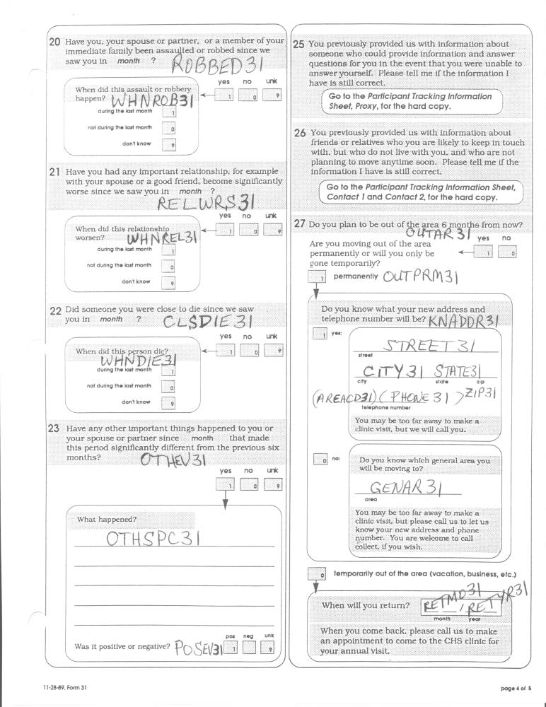 Record 31 Baseline Phone Follow up - page 4