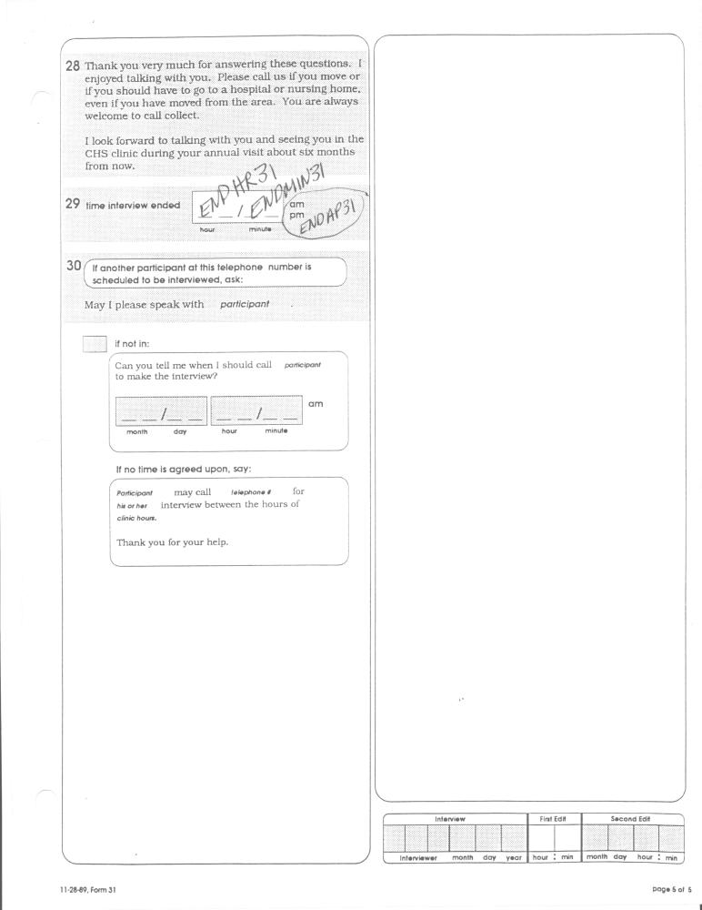 Record 31 Baseline Phone Follow up - page 5