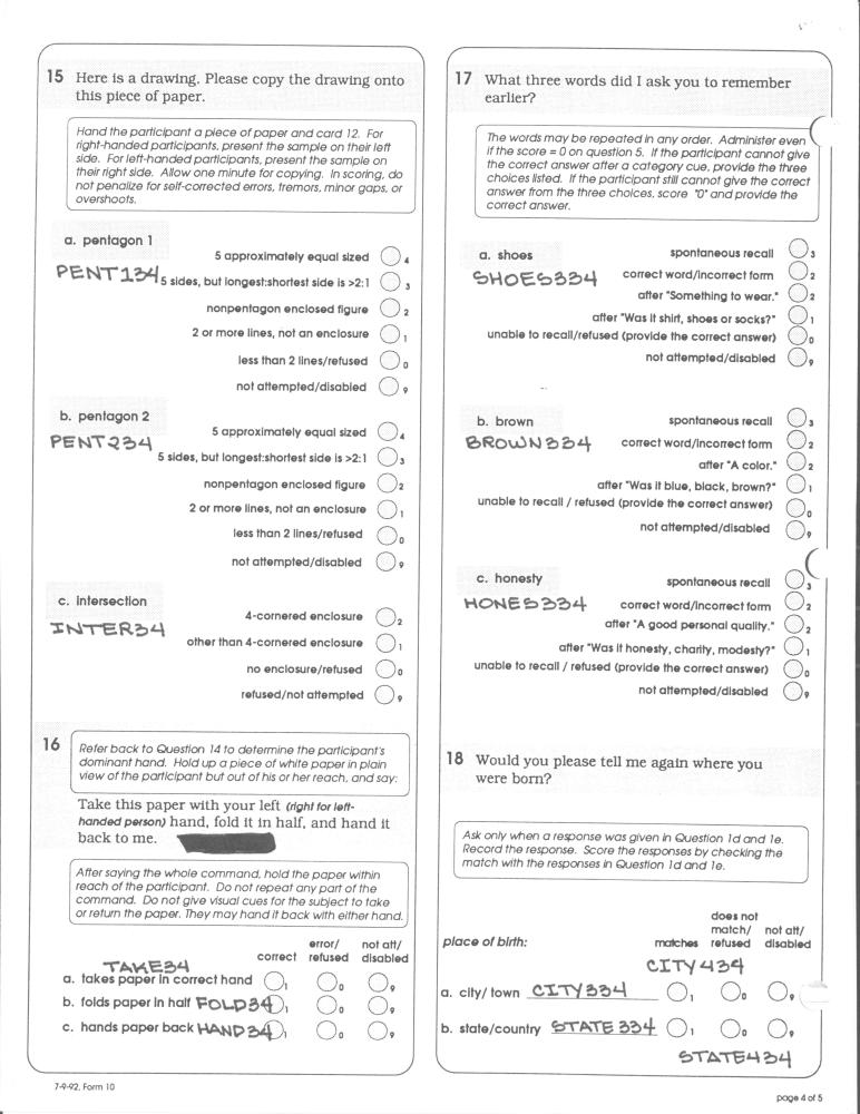 Record 34 Cognitive Function - page 4