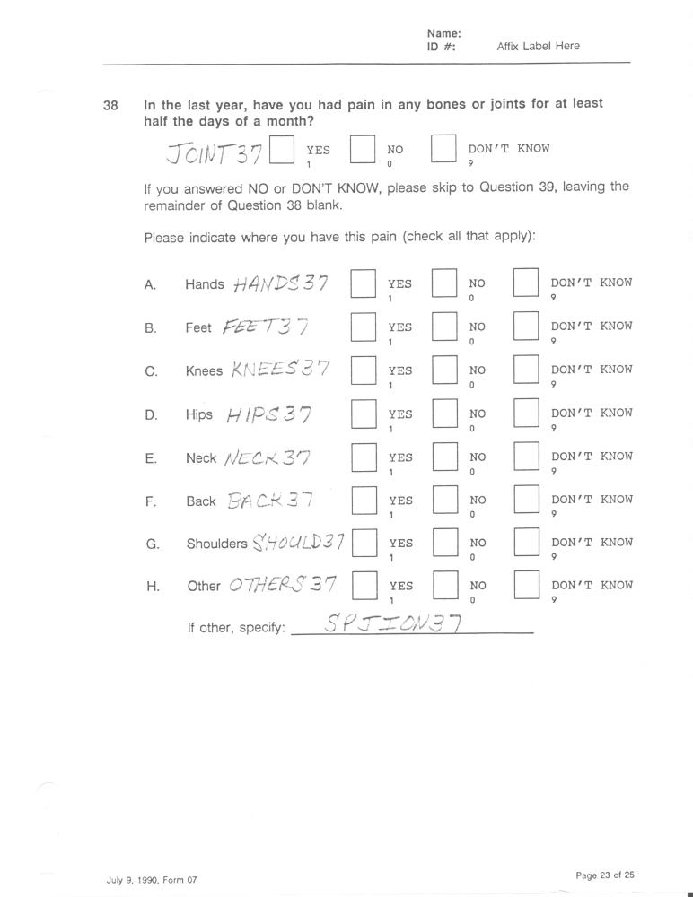 Record 37 Year 3 Medical History - page 23