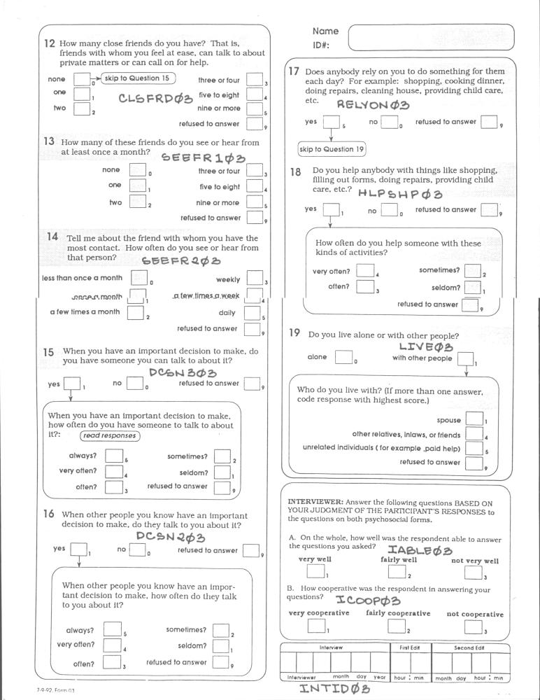 Record 3 Quality of Life - page 2