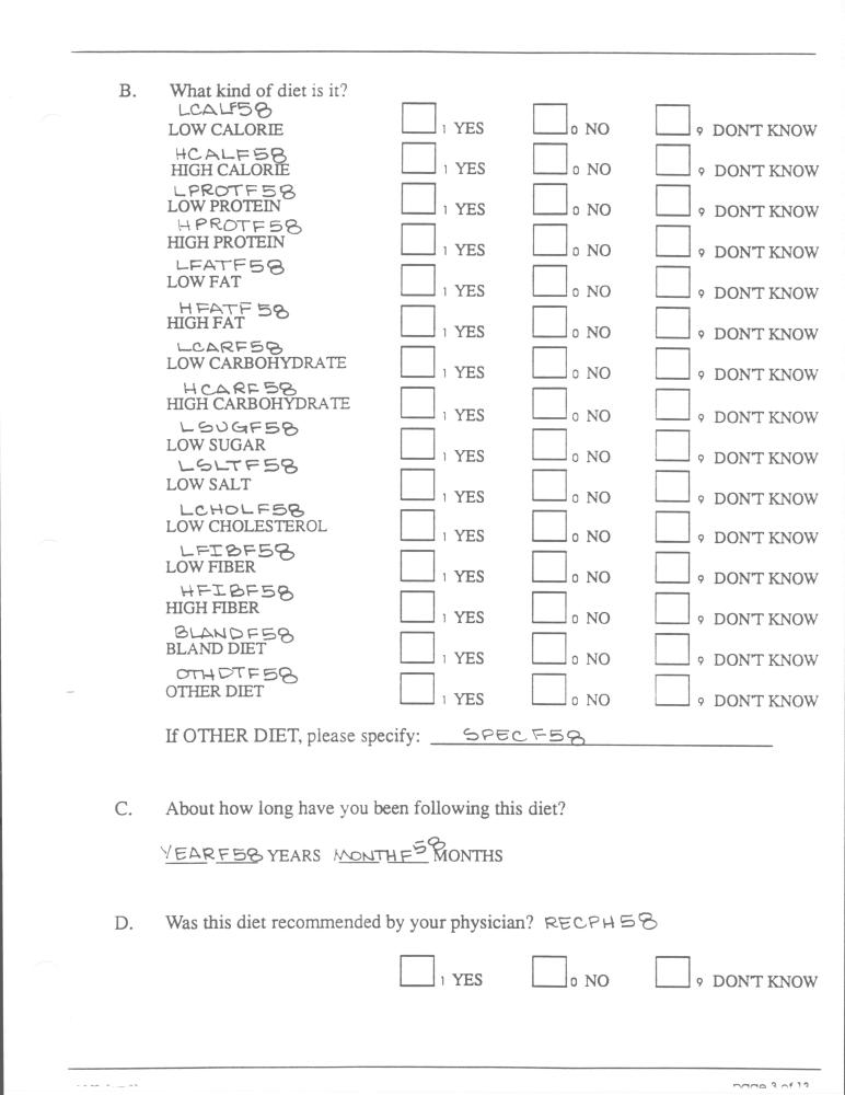 Record 58 New Cohort Personal History - page 3