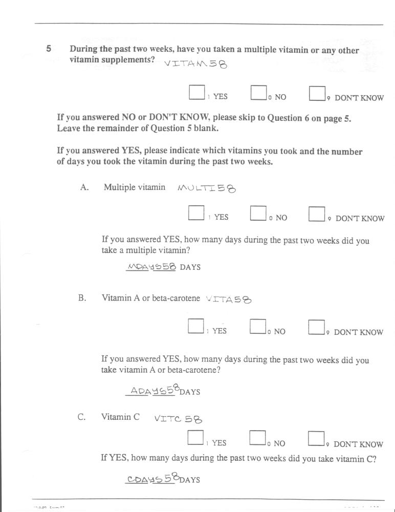 Record 58 New Cohort Personal History - page 4