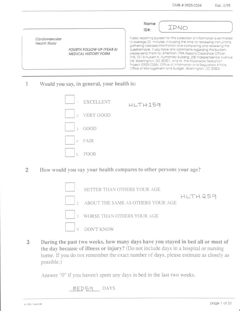 Record 59 Yr 6 Med & Pers HX - page 1