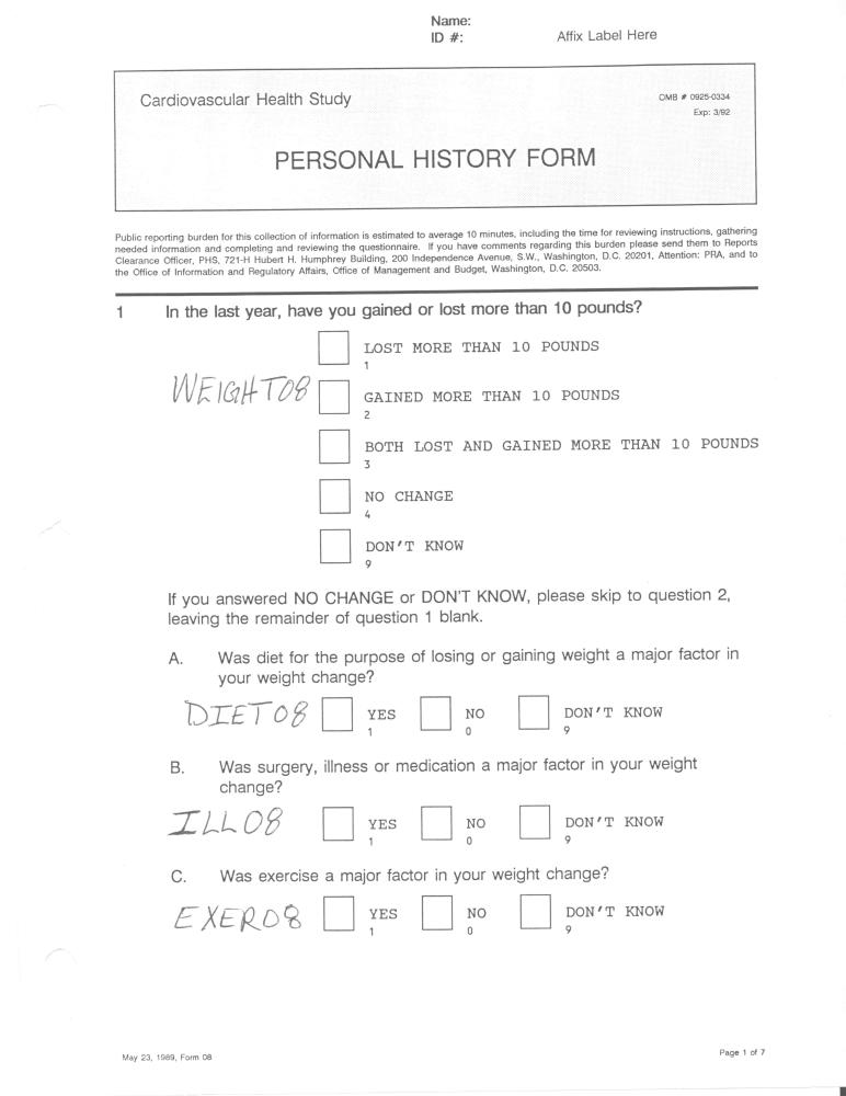 Record 8 BL Pers HX page 1