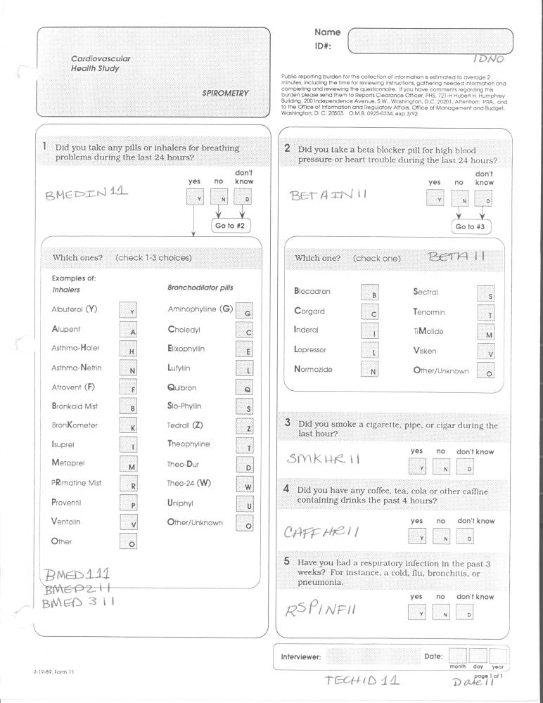 Record 11 Spirometry - page 1