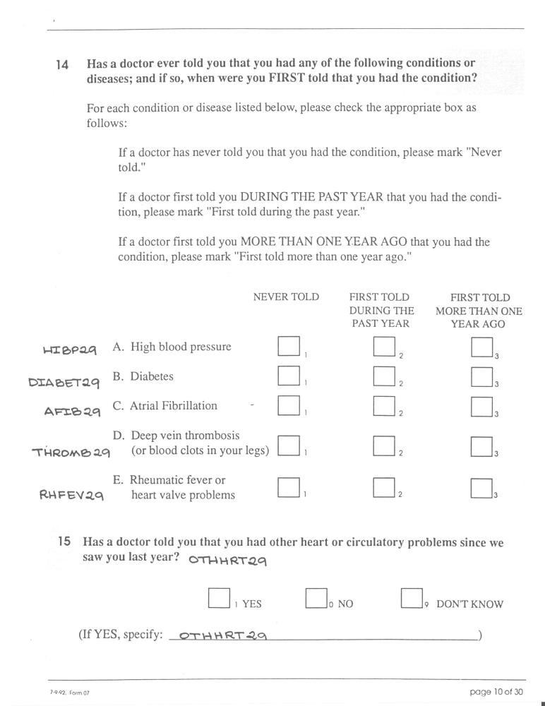 Record 29 Year 5 Medical & Personal History - page 10
