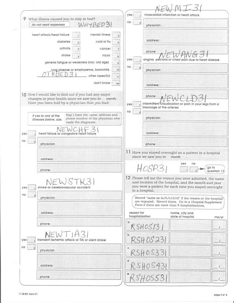 Record 31 Baseline Phone Follow up - page 2