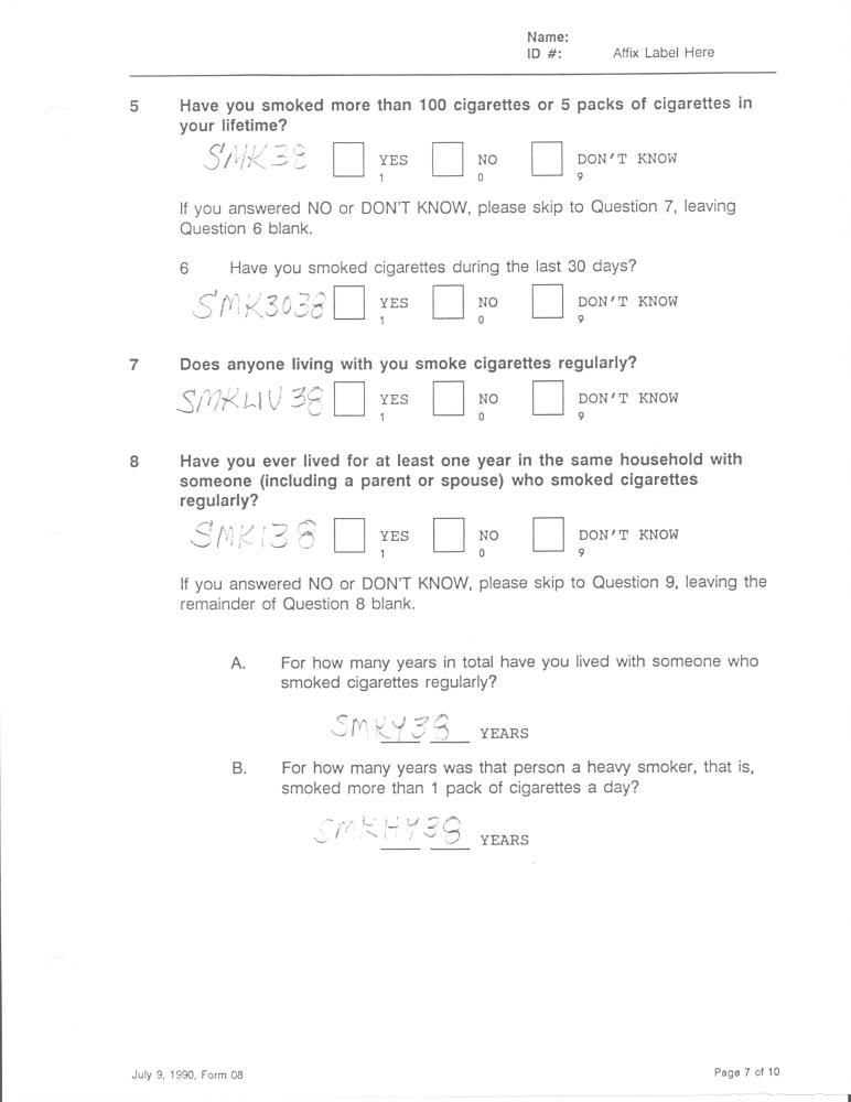 Record 38 Year 3 Personal History - page 7