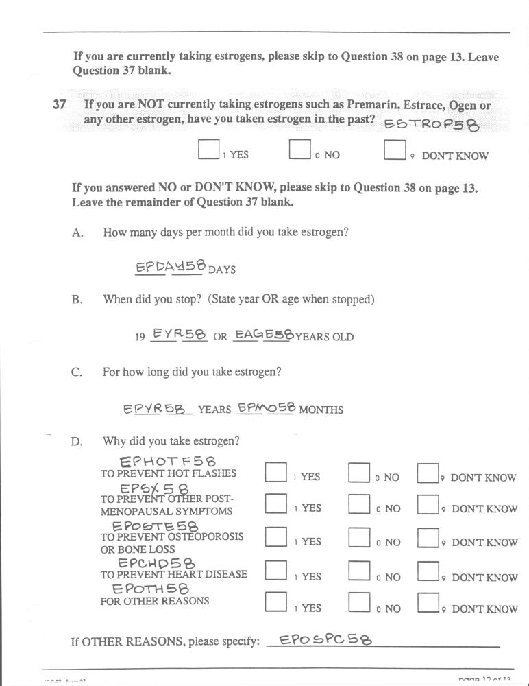 Record 58 New Cohort Personal History - page 12