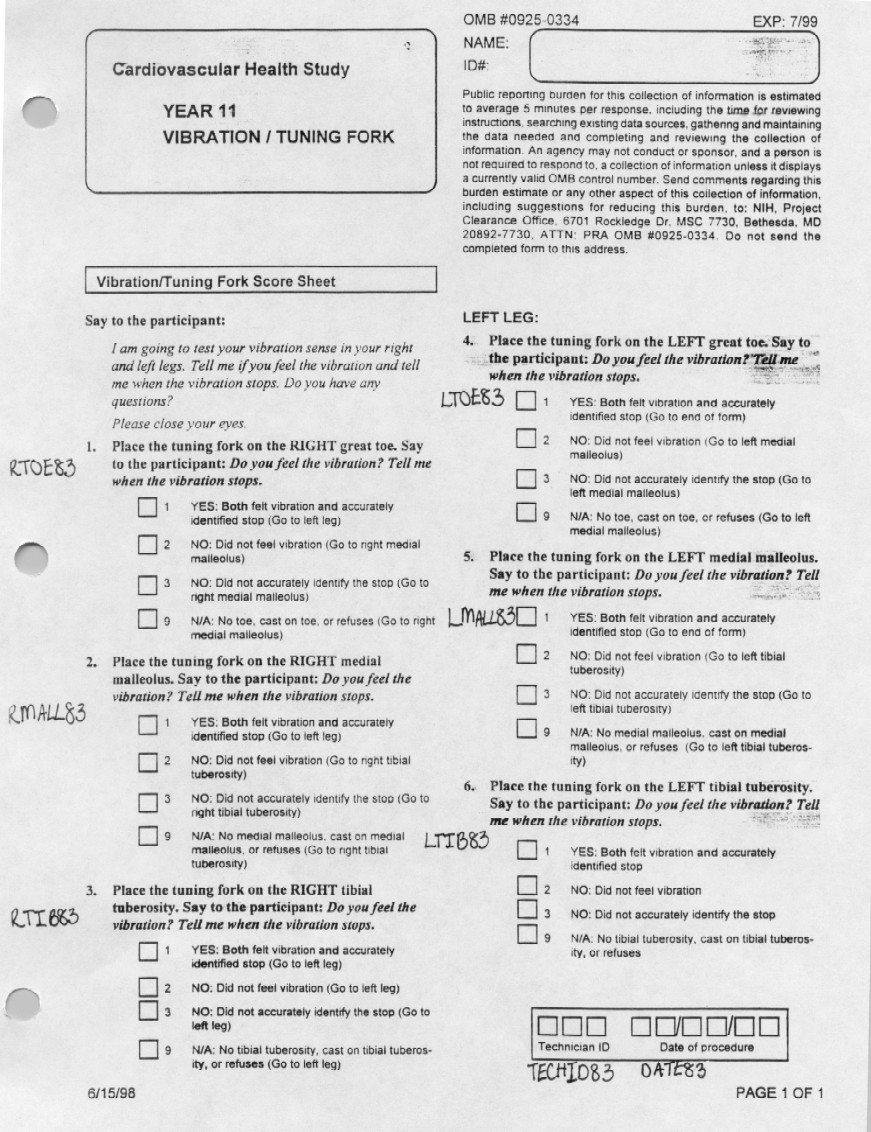Record 83 Vibration/Tuning Fork - page 1